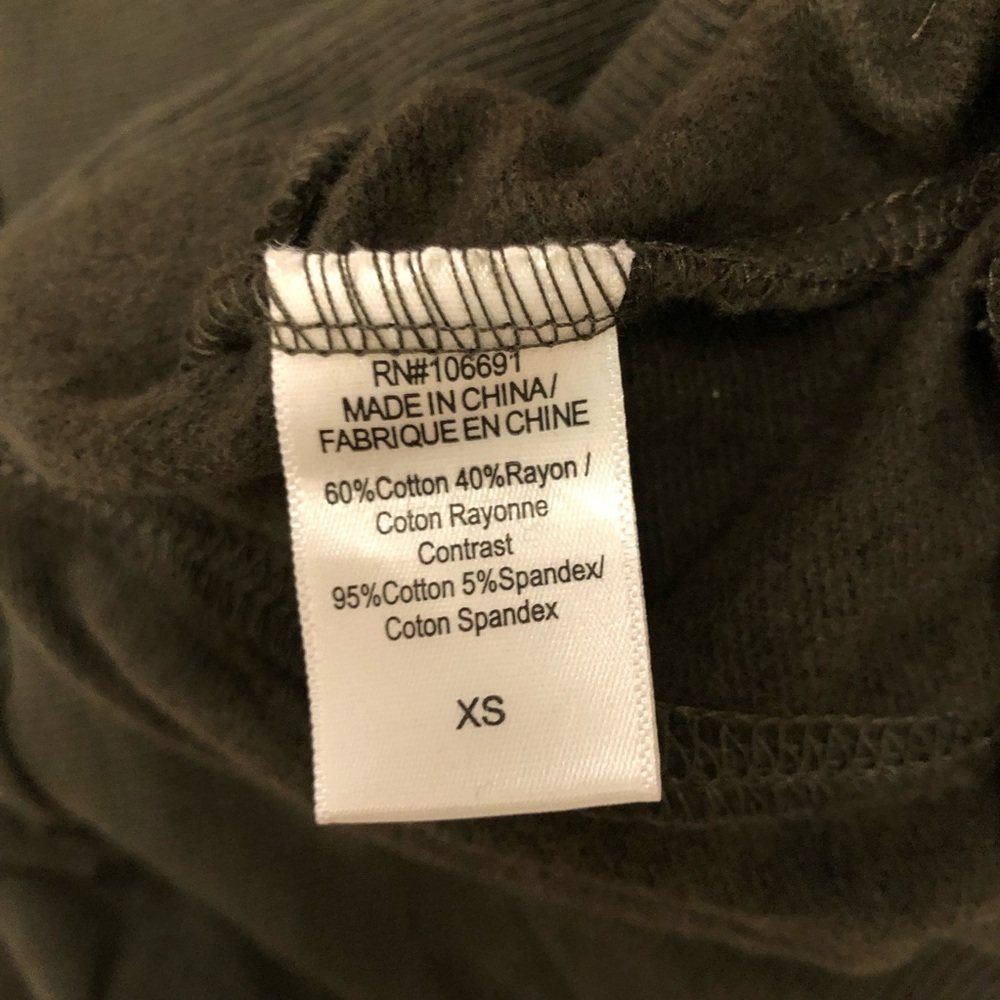 NWT REVOLVE x YFB Asymmetrical Hem Olive Turtleneck Tunic Sweater Mini‎ Dress XS - Picture 7 of 8